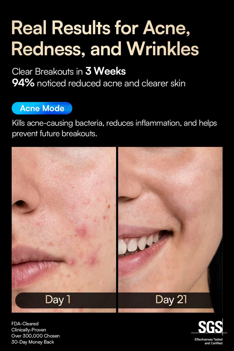 INIA GLOW Wireless LED Face Mask, 2-Year Warranty, Portable and Rechargeable for LED Facial Mask Skincare at Home and Travel, The Ultimate Gift Choice for this Season INIA GLOW Wireless LED Face Mask, 2-Year Warranty, Portable and Rechargeable for LED Facial Mask Skincare at Home and Travel, The Ultimate Gift Choice for this Season