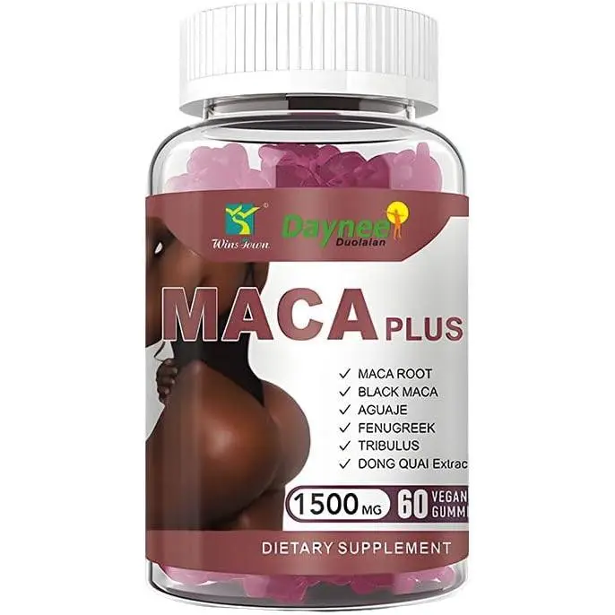 Maca Candy, containing Black maca Root and Angelica Extract, a Herbal Supplement, 60 Pieces per Pack