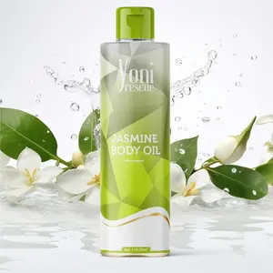 Jasmine Body Oil, 4oz, with Apricot, Jojoba, Avocado Oils & Vitamin E Oil, Daily Moisturizer, Fast-Absorbing, Nourishes and Hydrates Skin, Body Care, Jasmine Scented layer Fragrance Moisturizer Hydrating Moisturizing