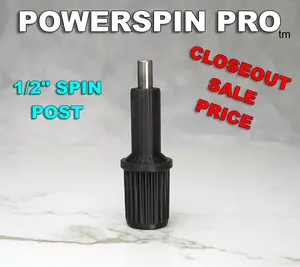 PowerSpin Pro 1/2 inch Spin Post Cleans Paint Rollers in Seconds