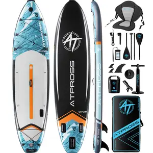 [Spring Glow Up] 11'6"x35" Inflatable Paddle Board, 450lbs Extra Wide Stand Up Paddleboard for Adults with Premium SUP Accessories Kit & Backpack, Blow Up Kayak Non-Slip Stable Deck Boat for Yoga Fishing Surf