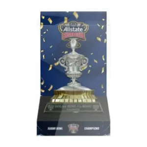 American University Football Bowl Championship Trophy Replica, College Sports Memorabilia, Perfect Gift for Fans, High-Quality Reproduction