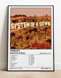 System Of A Down - Toxicity | Music Album Cover Print Poster | A4, A3, A2 & A1