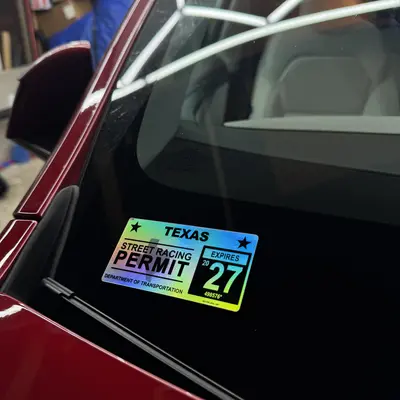1x Car Windshield Decal Sticker Set - Multi-Color Vinyl DIY Decals For BMW & Other Cars (Universal Fit)