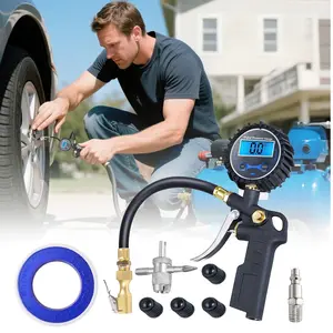 AstroAI car digital tire pressure gauge inflation pump, 3-250 PSI air nozzle and compressor accessories for precise measurement, durable brass parts, automotive vehicle tools, Valentine's Day gift