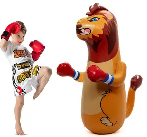 Inflatable Lion Punching Bag for Kids 47 inches