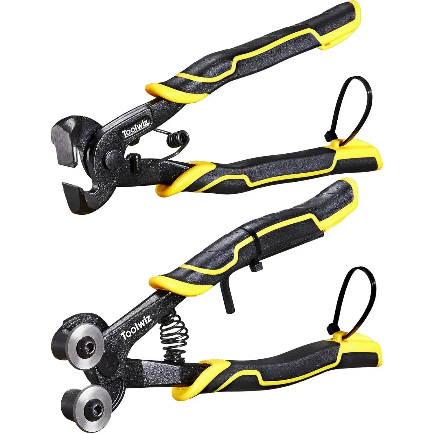 Tile Nippers 2 pcs Tungsten Carbide Wheeled Stained tiles and Hd Tile Nipper Pliers with Ergonomic Handles for Porcelain Mirror Stone DIY Projects