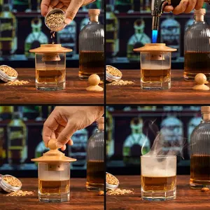 Cocktail Smoker Kit – 6 Flavors Wood Chips | Perfect for Whiskey, Bourbon & More!