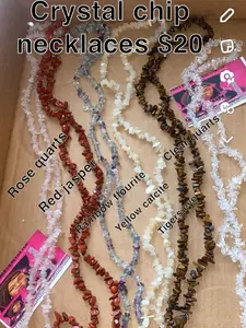 Crystal chip necklace