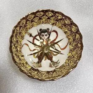 Oriental Nezha 3 Princes Handcrafted Jianzhan Tea Cup - Unique Design, Ideal for Collection, Kitchenware Drinkware Tea Cup fathersdaygiftideas