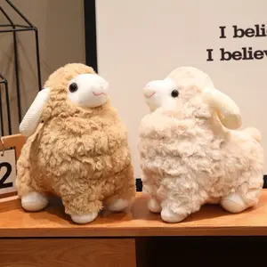 Fluffy Goat Sheep Plush Toy, Ultra Soft & Cuddly Stuffed Animal, Cute Huggable Companion, Ideal for Kids & Adults, Perfect Gift