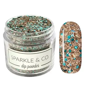 Sparkle & Co dp. 122 Pocahontas Glass Slippers Mini Dip Powder For Nails - 1 Jar Lasts 5-7 Manis