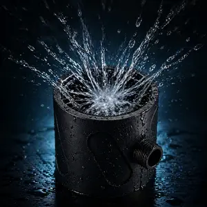 Upgraded Men's Shower Head, Large Size 8cm Wide Bore Spiral Luxury Standing Showers 3D Printed Durable and Easy to Install