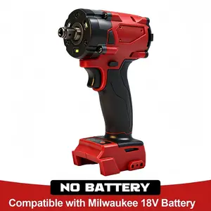 Cordless Brushless 1/2" Impact Wrench – High Torque, Works with Milwaukee M18 Battery (No Battery)