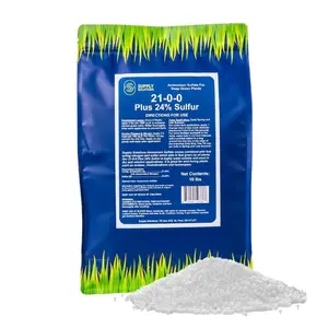 Supply Solutions 21-0-0-24S Ammonium Sulfate Fertilizer for Blueberry, Azalea, and Magnolia Trees - 10 Pounds Organic Soil Acidifier with Sulfur for Deep Green Growth