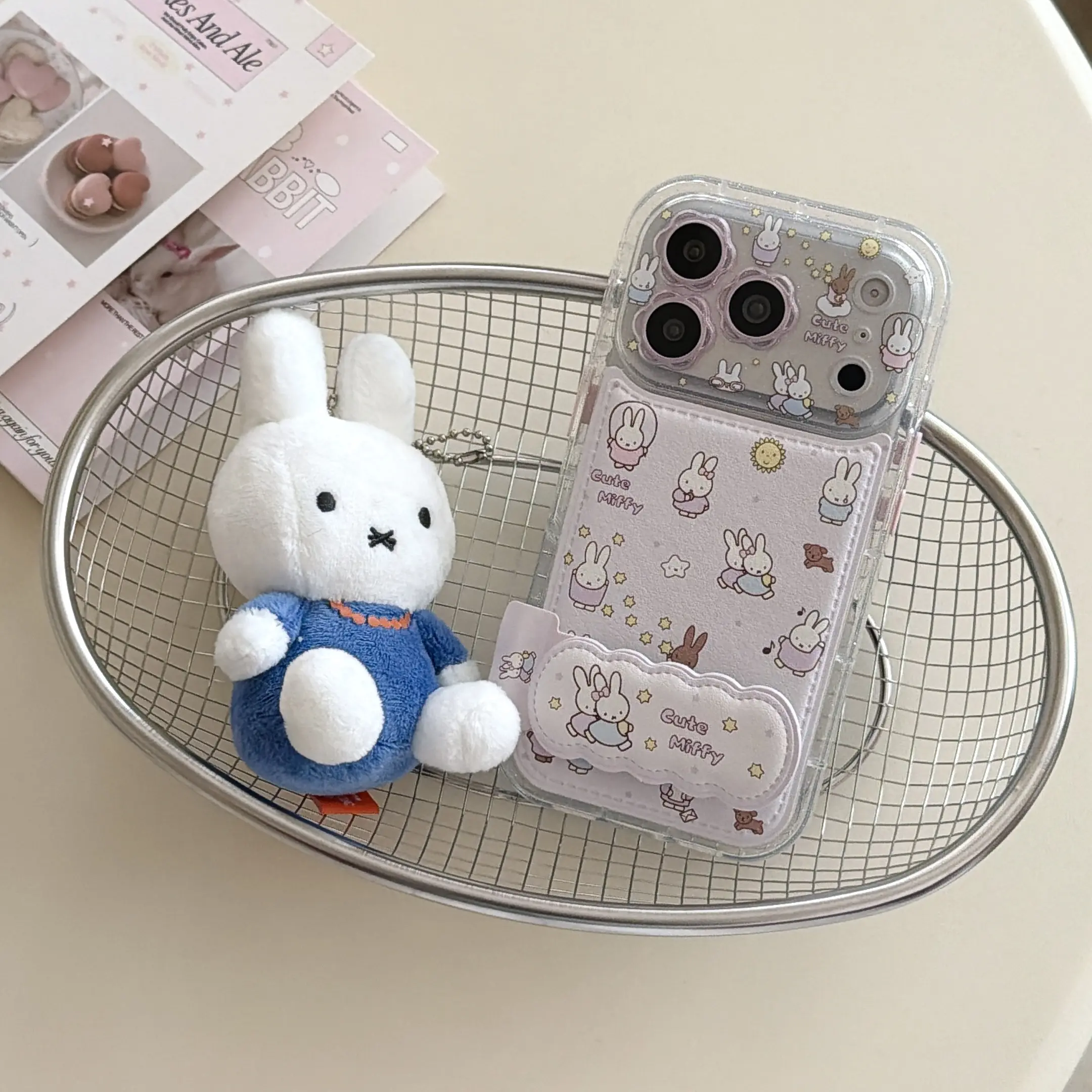Floral Lens Skin Background Miffy Phone Case for iPhone 17 Pro Max