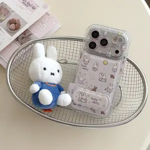 Floral Lens Skin Background Miffy Phone Case for iPhone 17 Pro Max, iPhone 13, iPhone 14, iPhone 15, iPhone 16