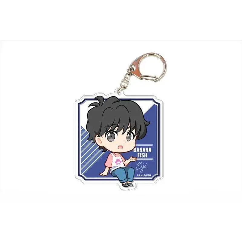 Anime Store Charm BANANA FISH Eiji Okumura Sing Soo-Ling Lee Yut-Lung Acrylic HD Characters Keychain Pendant Ornament About 6cm