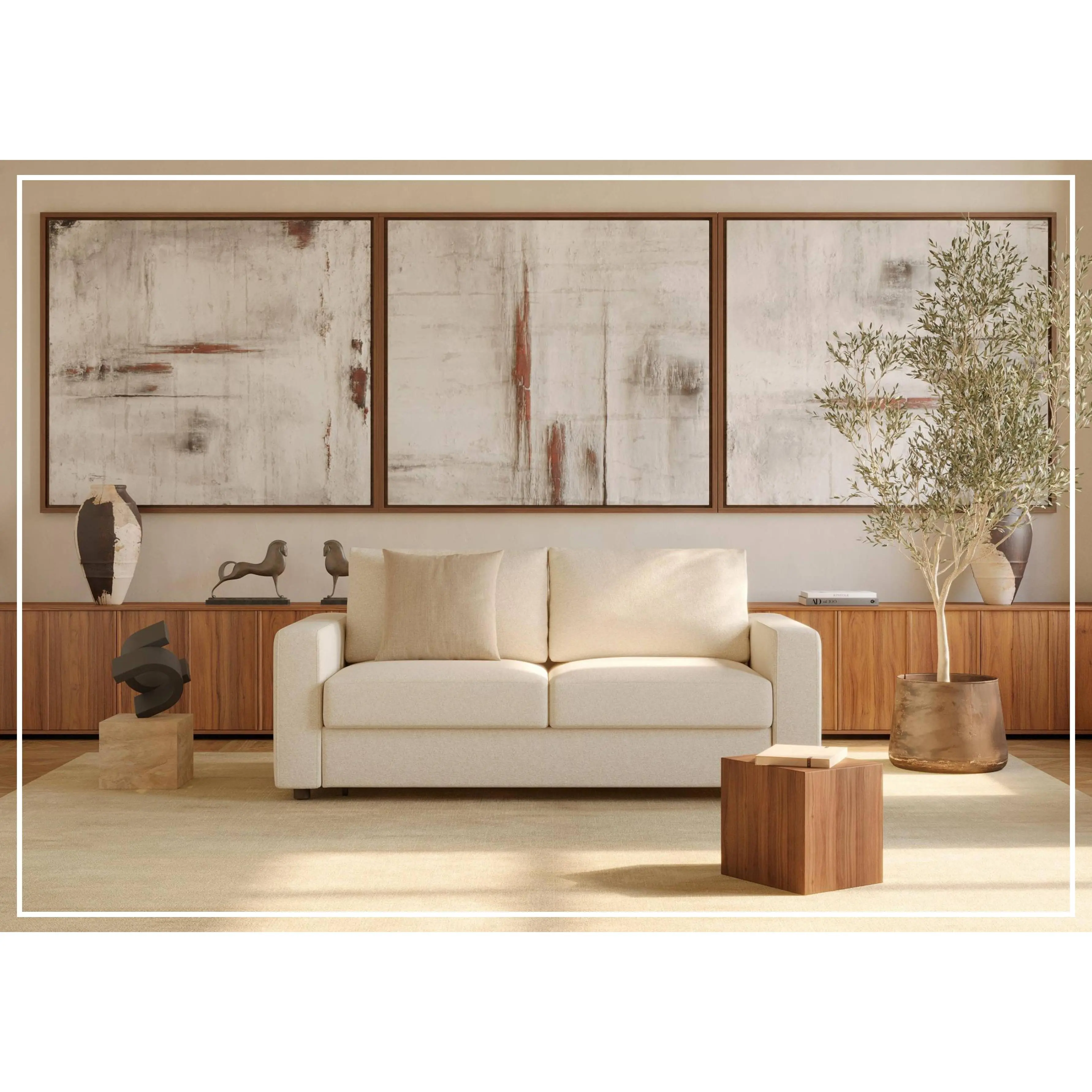 Innovation Living Neah Fabric 2-Seater Full-Sized Sleeper Sofa