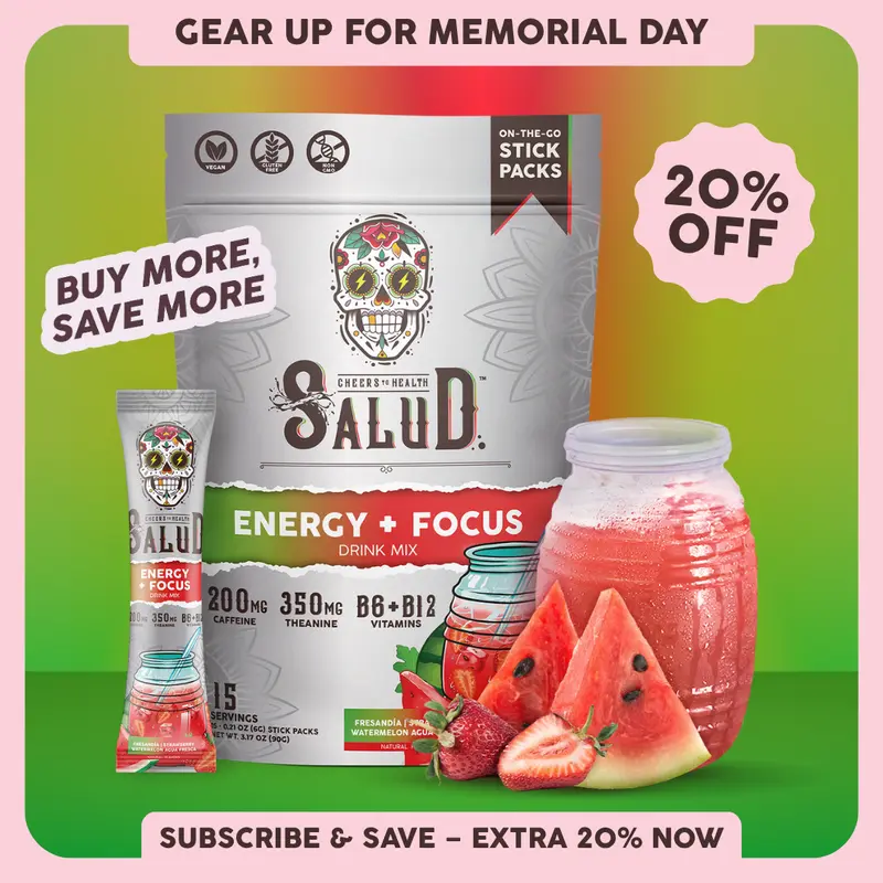 Salud 2-in-1 [Energy + Focus – Jamaica | Hibiscus] Clean Energy