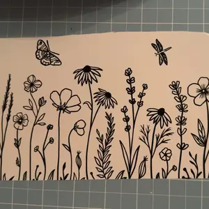 Flower decal
