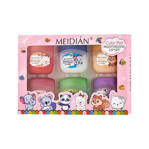 Cute Pet Moisturizing Lip Balm Gift Set, Moisturizing Lip Mask, Moisturizer, Long-Lasting Hydration, Perfect for Dry Lips, Christmas & Halloween Gifts for Girls