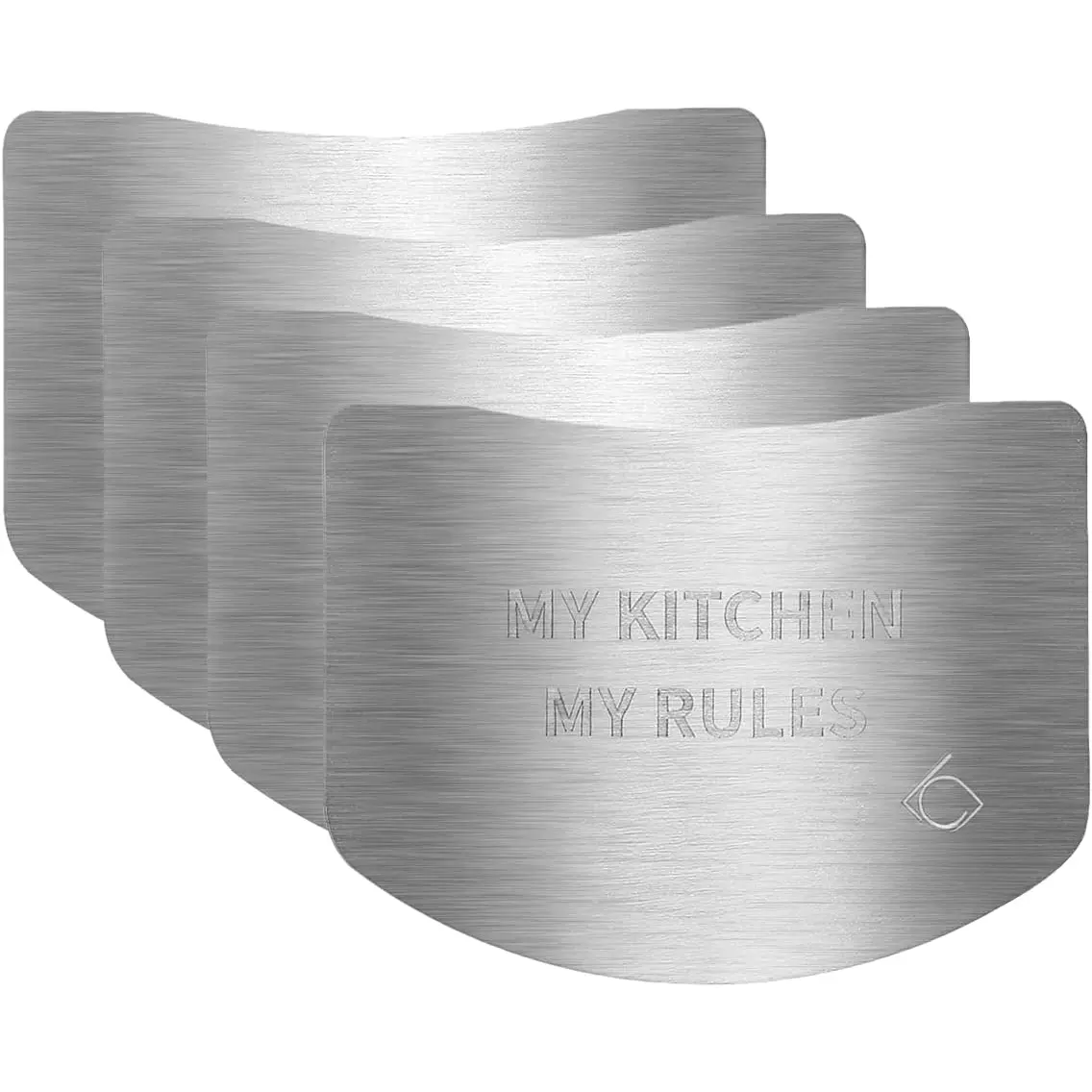 Finger Guards for , Stainless Steel 304 Finger Guard for  , Finger Protectors, Finger Protector, Avoid Hurting when Slicing and Dicing, Sliver 4 count