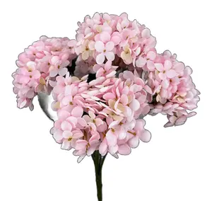 Light Pink Hydrangea Bush – 19" – 5 Stems