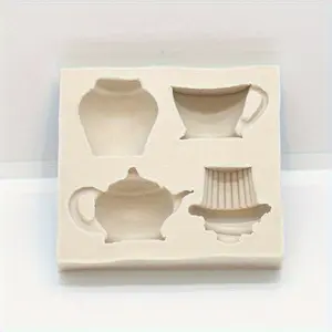 2pcs Versatile Silicone Teapot Mold for Baking & Crafts -, Reusable & Non-Stick for Chocolates, Fondant, Soaps & More Silicone Molds