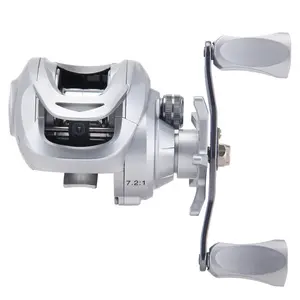 Haodun Explosion-Proof Line Baitcasting Reel 7.2:1 High-Speed Ratio, Powerful for Black Bass Fishing, Long-Throwing Sea Rod Reel SW
