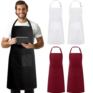 Unisex Apron Set of 2, Multiple Colors Available, Large Pockets, Kitchen Apron, Cooking Apron, Ideal for Crafts, Bbqs, Painting