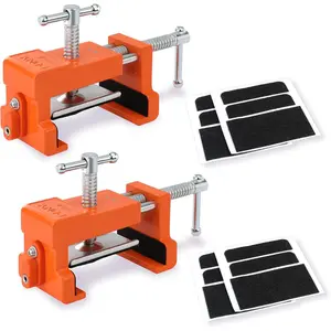 2-Pack Cabinet Clamps, 8510 Cabinet Claw,  Frame Clamps for Installing Cabinets, 440 lbs Load Limited Orange