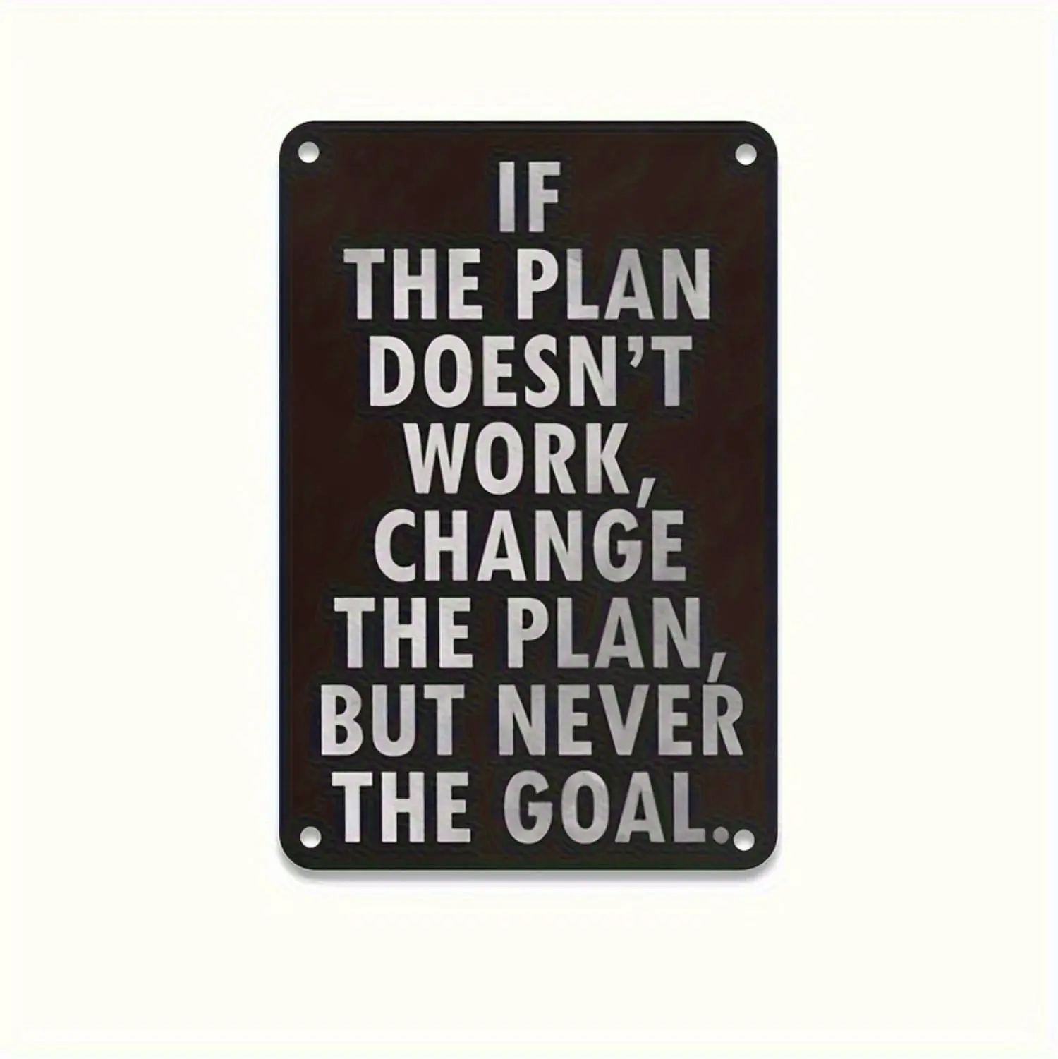 Perseverance Motivational Metal Poster With Inspirational Quotes For Home And Office Wall Decor