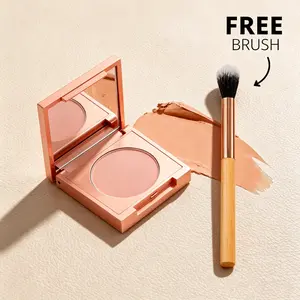 Undereye Corrector Colored Clay CC Concealer, Hydrating Formula with Free Brush Conceals Flaws While Brightening Dull Facial Skin