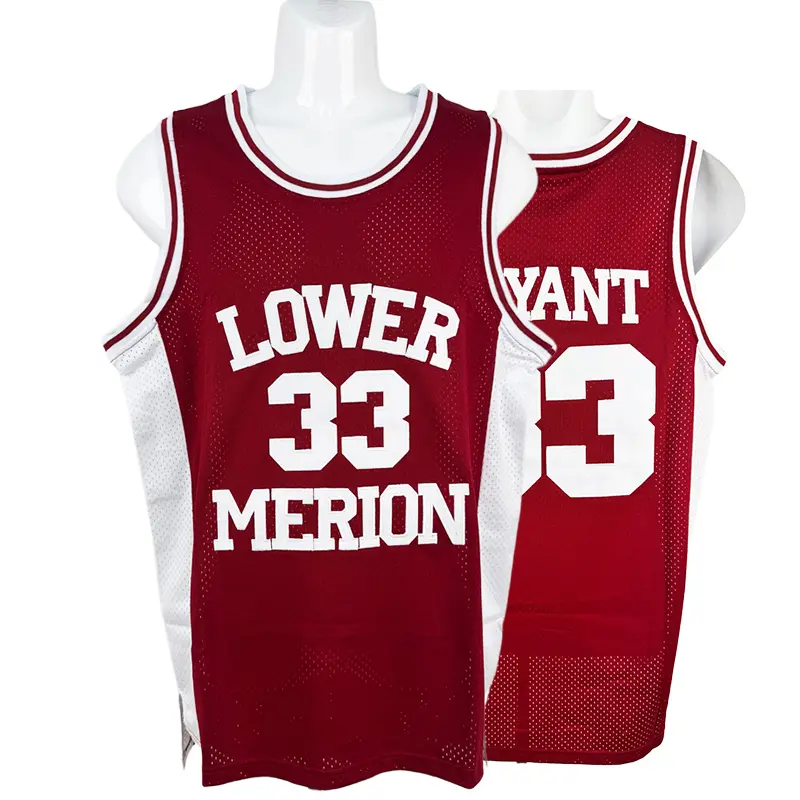 Men's #33 High School Style Sewn Mesh Basketball Jersey, Sleeveless Breathable Cotton Gymwear for Summer Outdoor Sports