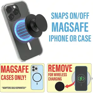 Magnetic Phone Stand, Foldable, Stable Phone Holders, Compatible with Smartphones and Tablets, Transparent, Fits Apple and Android, Birthday Gift, Portable Phone Stand, Stable Phone Rack