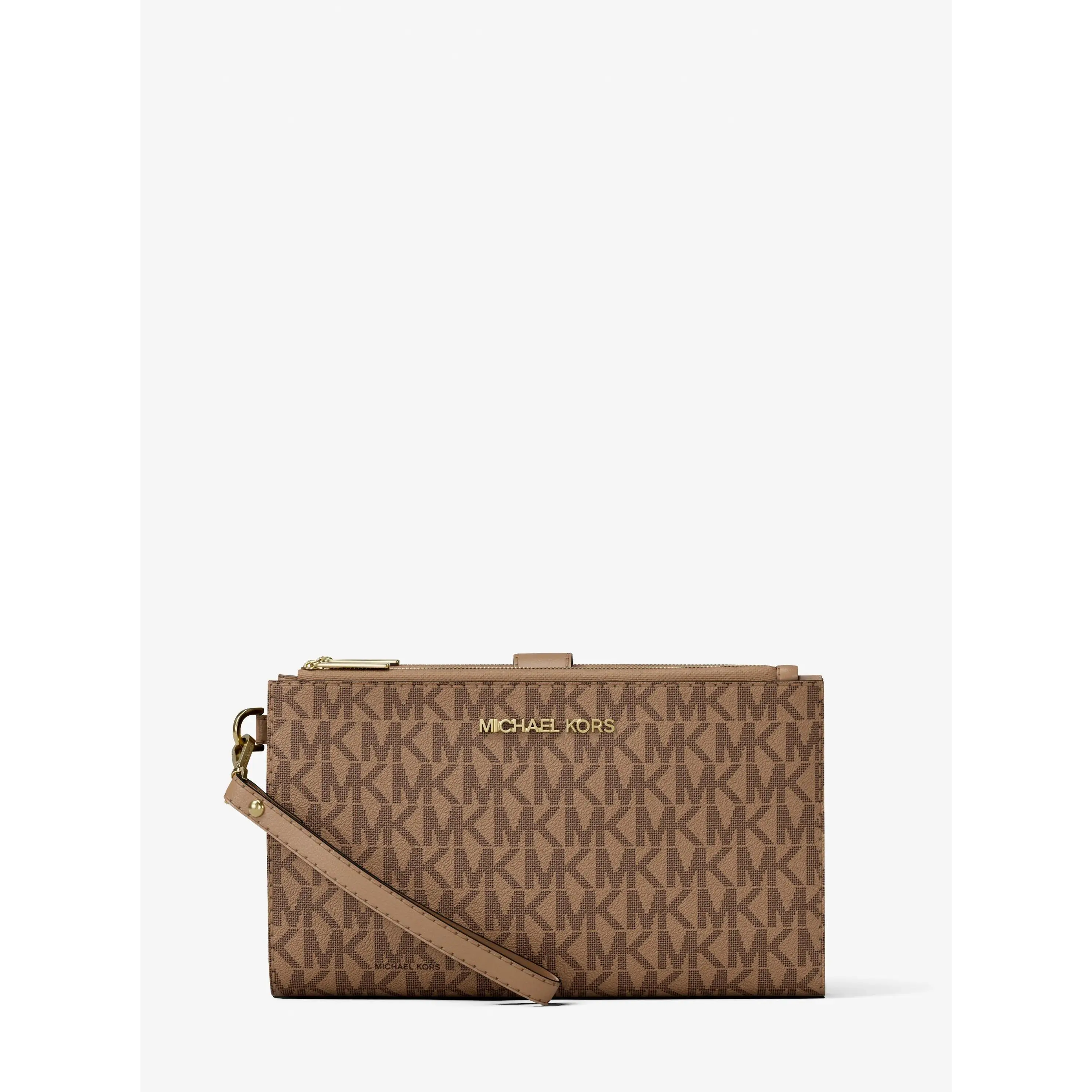 Jet Set Large Signature Logo Wristlet