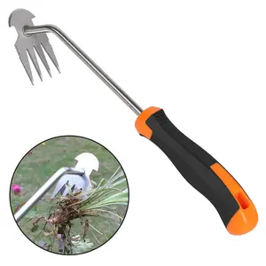 Garden Weeder Tool, Portable Garden Weeder Tool, Hand Weed Puller Tool, Hand Weeder Puller Handle for Vegetable Gardening Backyard Farm Planting