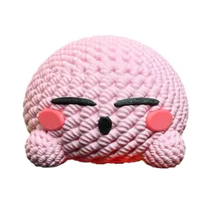 Sleeping Kirby Crochet - Inspired 3D Printed Collectible