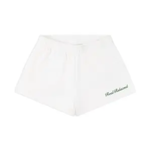 Resort Club: Capri Lemon Sweat Shorts White