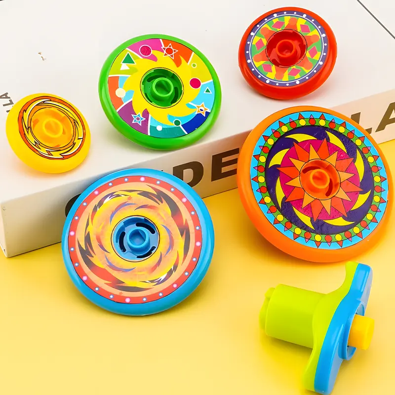 5-Layer Stacking Spinning Top, Holiday Gift for Kids - Colorful Fidget Toy for Parent-Child Interactive & Stress Relief