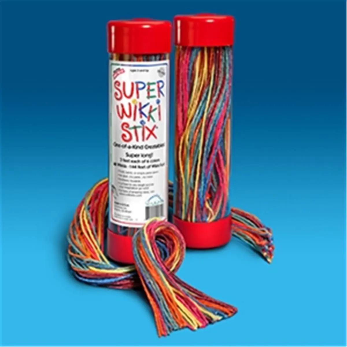 Wikki Stix Super Wikki Tubes Neon Plastic Craft Supplies, 24ft 3ft Sections, Reusable for Storage, for Ages 3+, Ideal for Parents, Perfect for Learning Activities