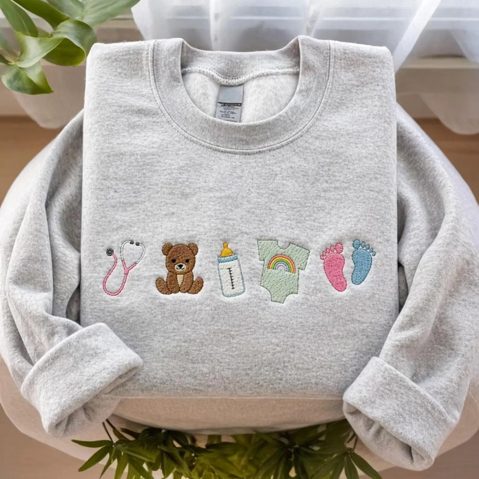 Cute Pediatric Nurse Embroidered Sweatshirt, Peds Nurse Sweater, PICU Nurse Shirt, Nurse Appreciation Shirt, Nurse Shirt, RN Graduate Gifts