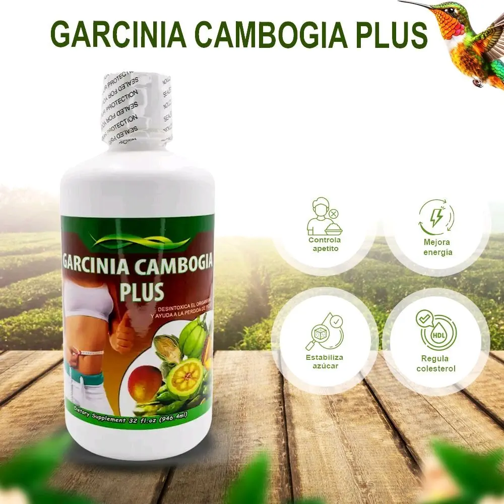 Garcinia Cambogia Plus Liquid Herbal Supplement - California-Sourced, High HCA, Detoxifying, Enhanced with Natural Ingredients, Prop 65 Safe, 15-30ml Per Day (Adults: 1-2 Tablespoons Daily), 32oz (946.4ml)