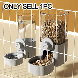 Hangable Pet Feeding Bowl, Automatic Pet Feeder, Hanging Feeder, Food/ Water Dispenser, Large Capacity Pet Feeding Supplies for Cats Dogs Rabbits