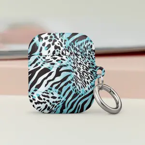 Blue Zebra/Leopard Print Case for AirPods®