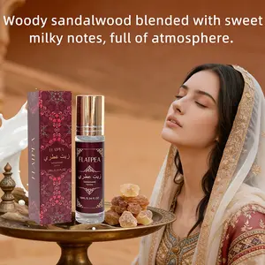 10ML Sandalwood Vanilla Rollerball Essential Oil, Roll On Perfume, Highly Scented Natural Long-Lasting Scent, Portable Design, Perfect for Parties, Work, Dates, Birthday Gift