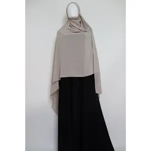 XL Premium Chiffon Hijab - Pebble