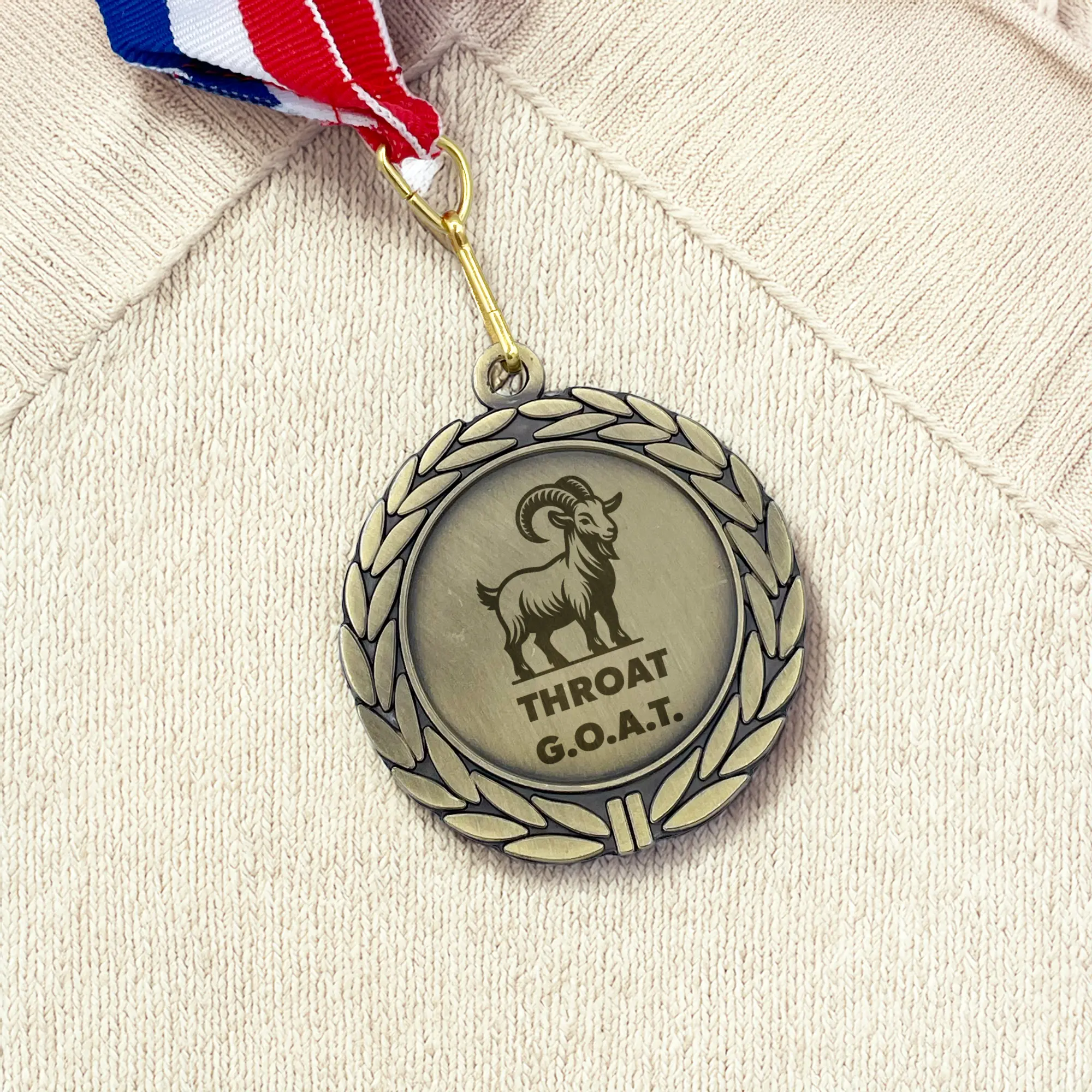 The GOAT Trophy Award Medal, Goat Funny Office Gift, Trophy Gag Gift For A Friend