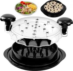 Large Capacity Chicken Breast Shredder & Meat Grinder with Visible Lid | Anti-Slip Base & Ergonomic Handle | BPA-Free | Perfect for Pork, Beef, Chicken | Essential Kitchen Gadget for Quick Meal Prep